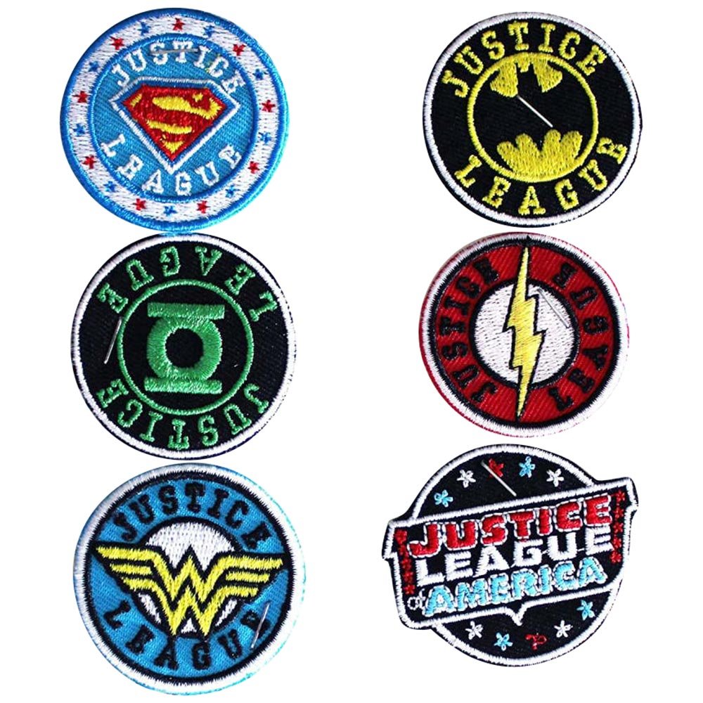 JUSTICE LEAGUE ジャスティスリーグ - Assorted Logos / ミニ 6枚セット / ワッペン - PGS